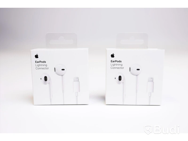 EarPods - 2 st, Apple, anslutning lightning. Ny, Obruten förpackning.