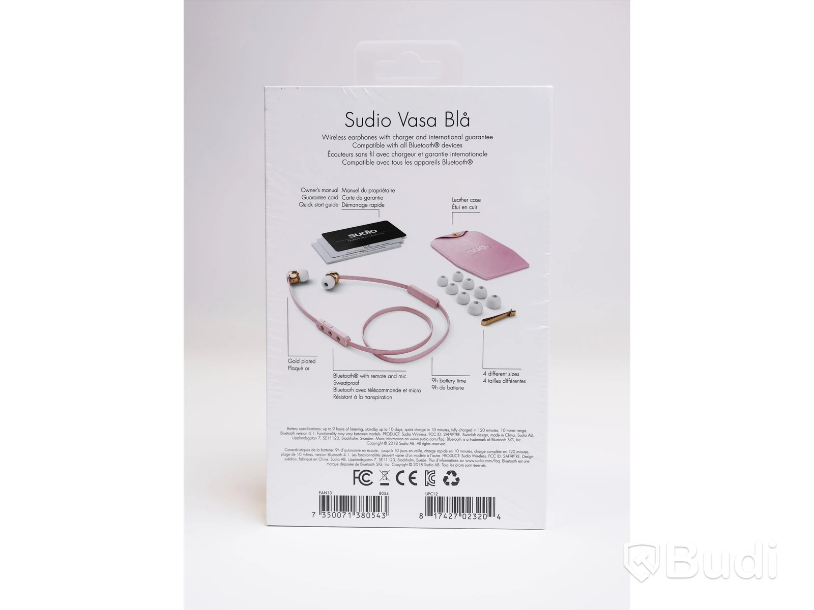 Trådlösa hörlurar - Sudio, Vasa blå, Rosa. Ny, Obruten förpackning.
