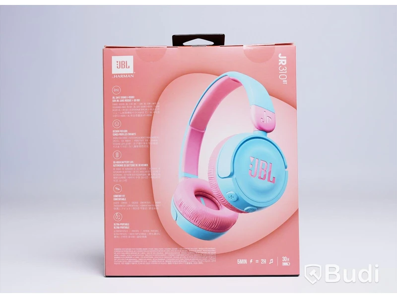 Trådlösa hörlurar barn - JBL by Harman, JR310 bt, blå och rosa. Ny, Obruten förpackning.