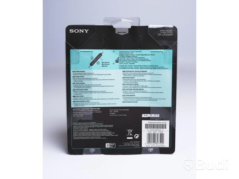 Hörlurar/headset - Sony, DR-ZX302VP. Ny.