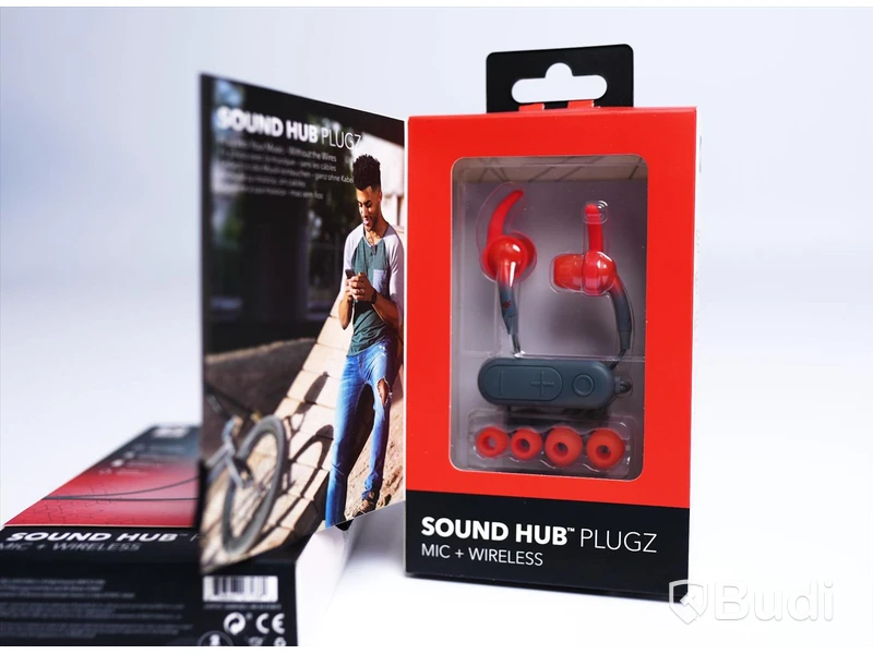 Trådlösa hörlurar - 2 st, Sound Hub Tone, IFROGZ, röd. Ny, Obruten förpackning.