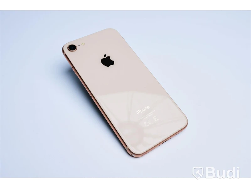 iPhone 8 - 64 GB, Rose Gold, Apple. 99procent batterihälsa, slitage, repor, sprucken skärm.