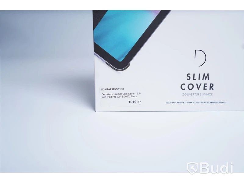 iPad Pro skydd, Decoded Leather Slim Cover. 12,9-tum. Svart. Ny.