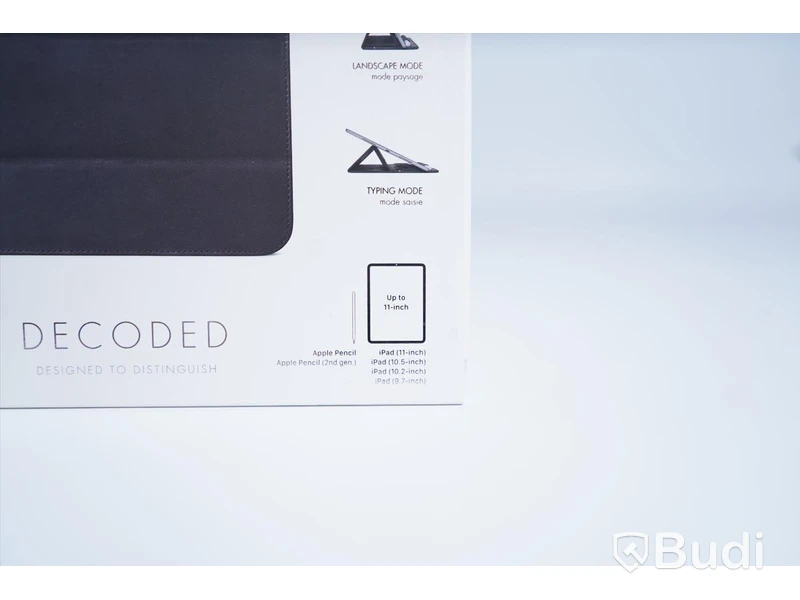 iPad skydd, Decoded Leather Foldable Slim Sleeve. Svart. Ny.