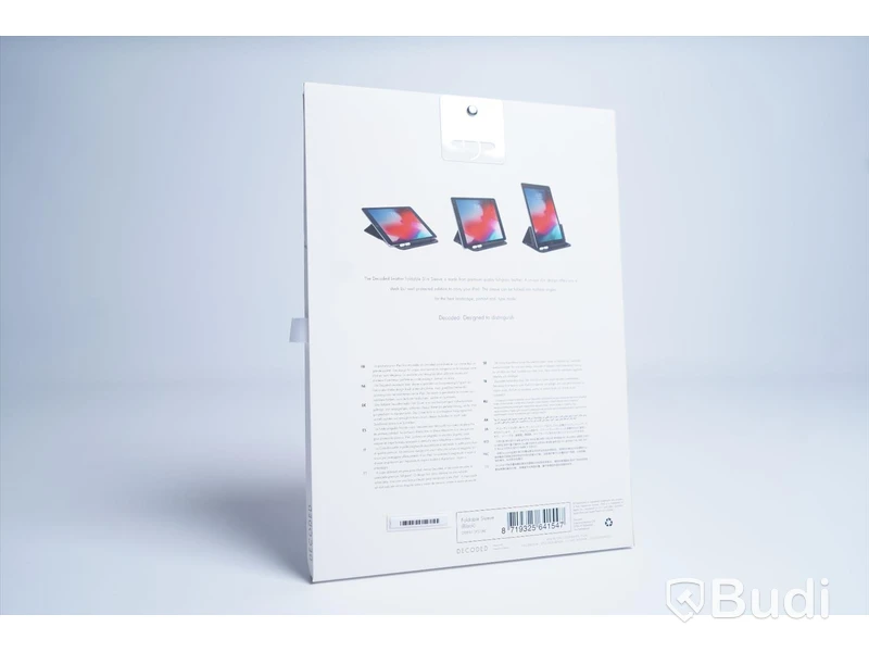 iPad skydd, Decoded Leather Foldable Slim Sleeve. Svart. Ny.