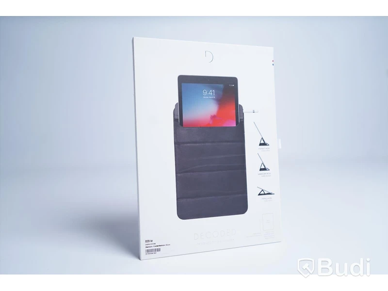 iPad skydd, Decoded Leather Foldable Slim Sleeve. Svart. Ny.