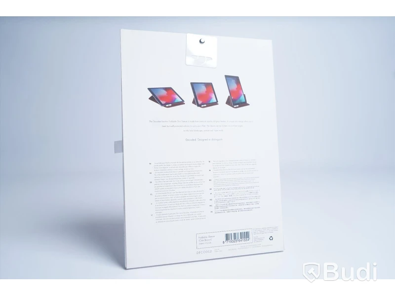 iPad skydd, Decoded Leather Foldable Slim Sleeve. Brun. Ny.