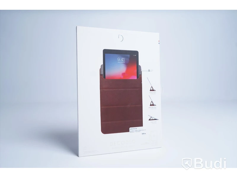 iPad skydd, Decoded Leather Foldable Slim Sleeve. Brun. Ny.