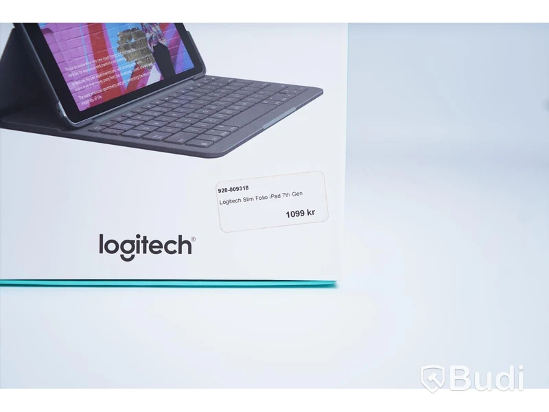 iPad skydd/tangentbord, Logitech Slim Folio (7:e generationen). Svart. Ny.