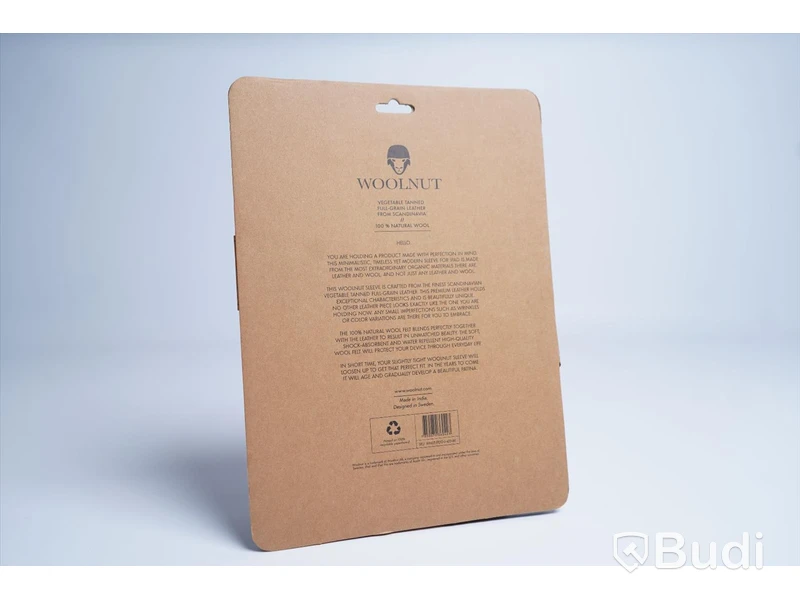 iPad Pro fodral, Woolnut Leather Sleeve 12,9-tum. Svart. Ny, Obruten förpackning.