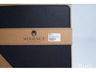 iPad Pro fodral, Woolnut Leather Sleeve 12,9-tum. Svart. Ny, Obruten förpackning.