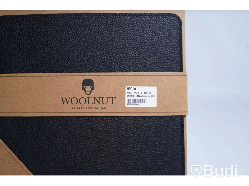 iPad Pro fodral, Woolnut Leather Sleeve 12,9-tum. Svart. Ny, Obruten förpackning.