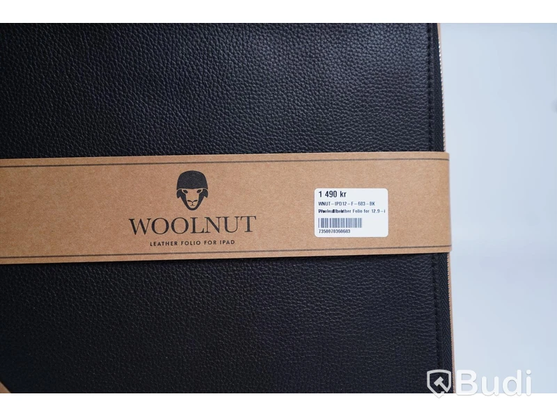 iPad Pro fodral, Woolnut Leather Folio 12,9-tum. Svart. Ny, Obruten förpackning.