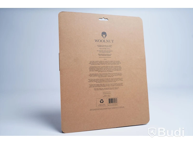 iPad Pro fodral, Woolnut Leather Folio 12,9-tum. Svart. Ny, Obruten förpackning.