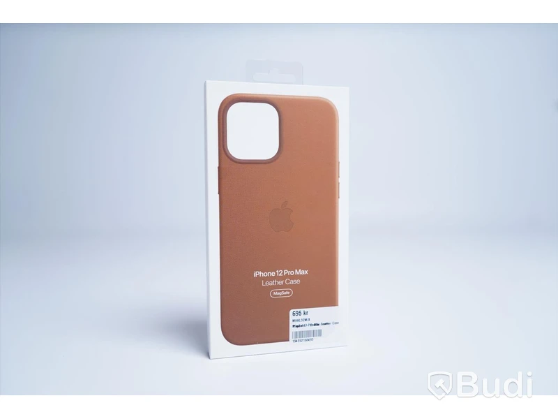 Mobilskal, Apple iPhone 12 Pro Max Leather Case. Brun. Ny.