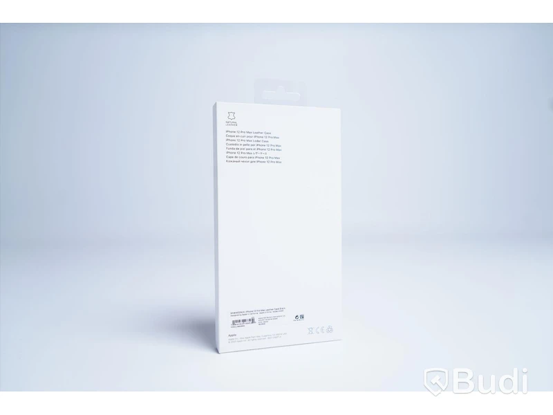 Mobilskal, Apple iPhone 12 Pro Max Leather Case. Svart. Ny.