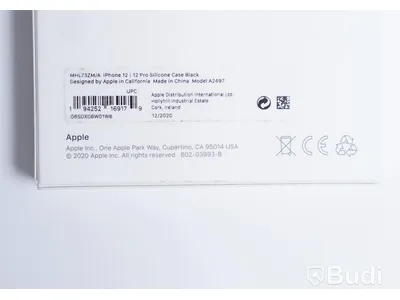 Mobilskal, Apple iPhone 12 Pro Silicone Case. Svart. Ny, Obruten förpackning.