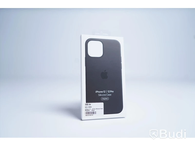 Mobilskal, Apple iPhone 12 Pro Silicone Case. Svart. Ny, Obruten förpackning.