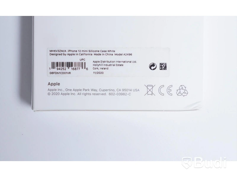 Mobilskal, Apple iPhone 12 mini Silicone Case. Vit. Ny, Obruten förpackning.