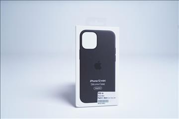 Mobilskal, Apple iPhone 12 mini Silicone Case. Svart. Ny, Obruten förpackning.