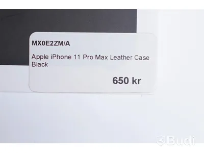Mobilskal, Apple iPhone 11 Pro Max Leather Case. Svart. Ny.