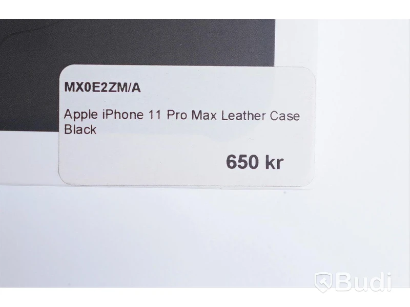 Mobilskal, Apple iPhone 11 Pro Max Leather Case. Svart. Ny.