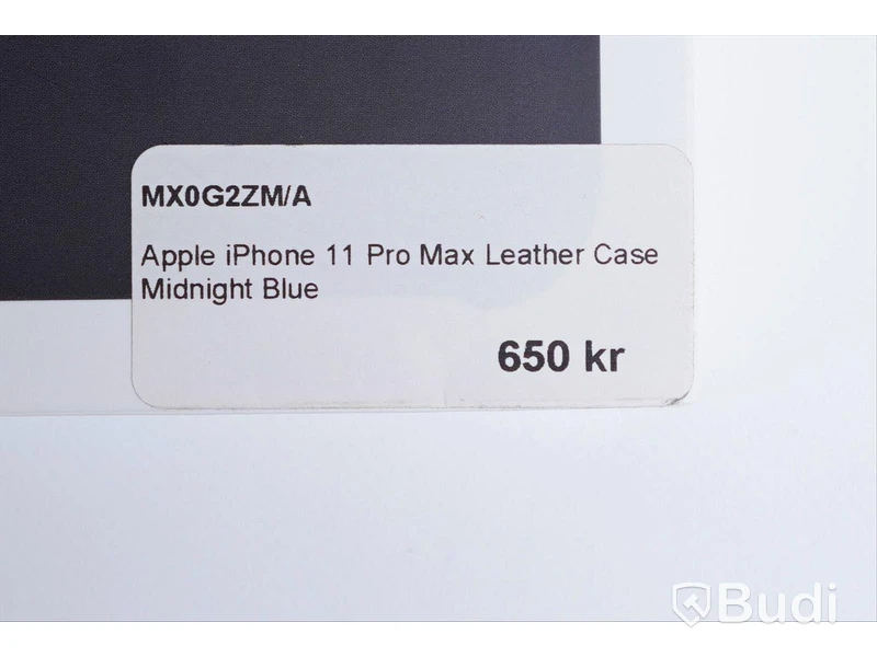 Mobilskal, Apple iPhone 11 Pro Max Leather Case. Blå. Ny.