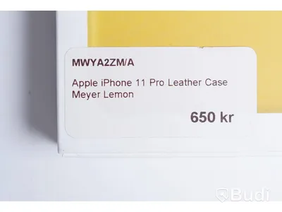 Mobilskal, Apple iPhone 11 Pro Leather Case. Gul. Ny.