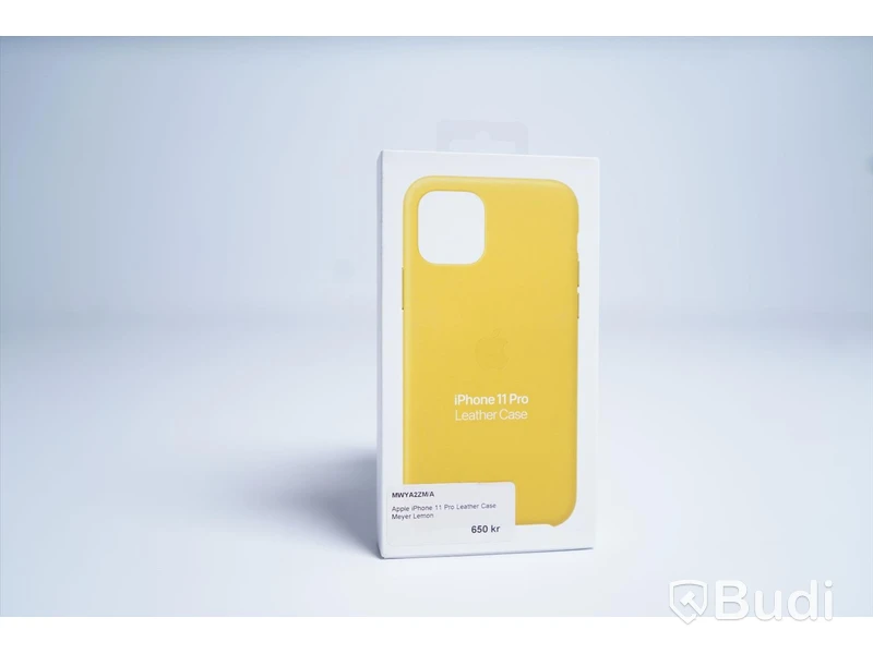 Mobilskal, Apple iPhone 11 Pro Leather Case. Gul. Ny.