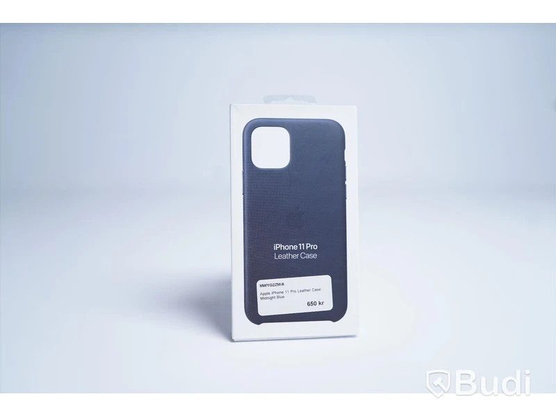 Mobilskal, Apple iPhone 11 Pro Leather Case. Blå. Ny.