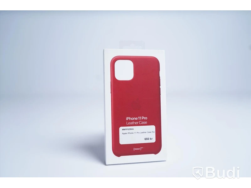 Mobilskal, Apple iPhone 11 Pro Leather Case. Röd. Ny.