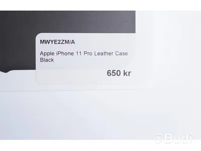 Mobilskal, Apple iPhone 11 Pro Leather Case. Svart. Ny.