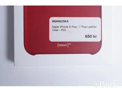 Mobilskal, Apple iPhone 8 Plus Leather Case. Röd. Ny.
