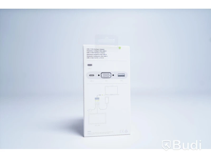 Adapter, Apple USB-C VGA Multiport Adapter. Ny, Obruten förpackning.