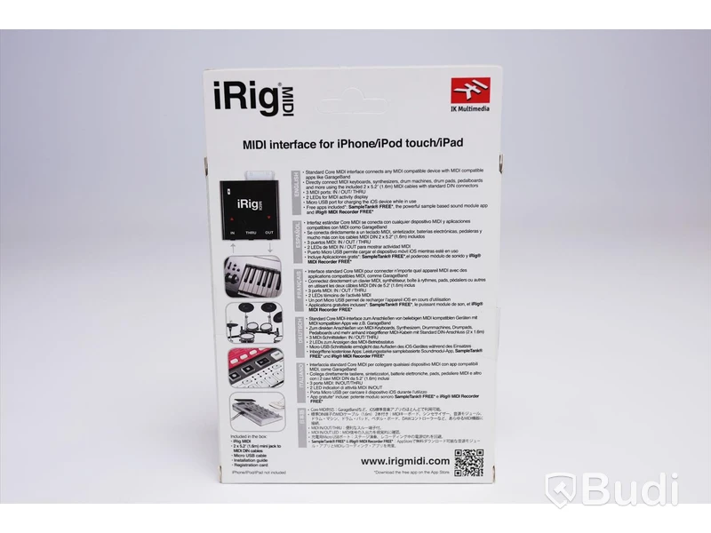 iRig MIDI, MIDI interface till iOS. Ny, Obruten förpackning.
