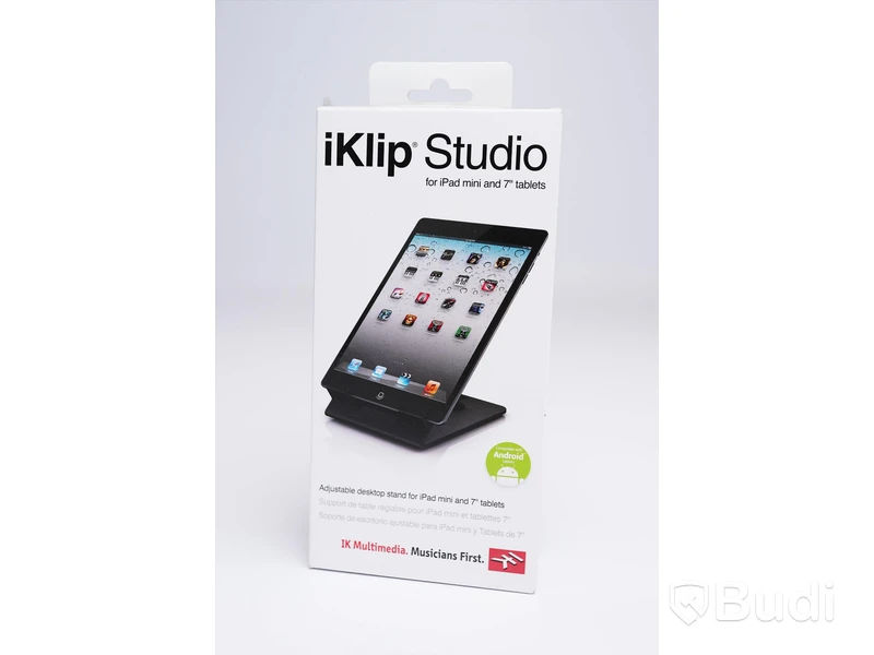 iKlip Studio - Justerbar skrivbordshållare för iPad mini och 7" surfplattor. Ny, Obruten förpackning.