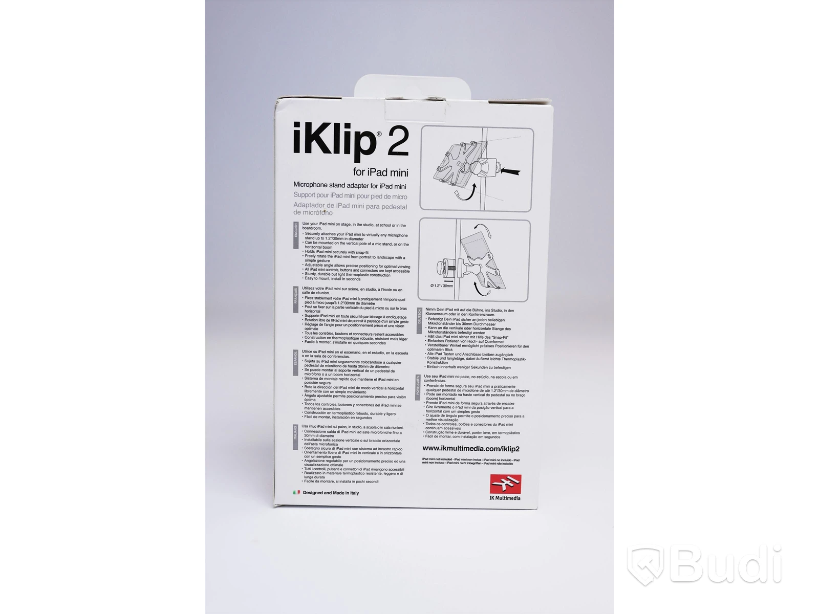 iKlip 2 - Stativhållare för iPad mini och 7" surfplattor. Ny, Obruten förpackning.