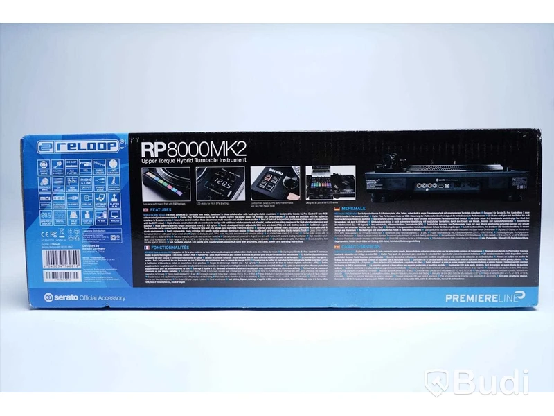 DJ skivspelare, Reloop RP8000MK2. Ny, Obruten förpackning.