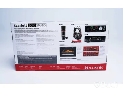 Inspelningskit - Scarlett Solo Studio (2nd Gen), Focusrite. Ny, Obruten förpackning.