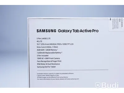 Samsung Galaxy Tab Active Pro - 64 GB, 10.1", S Pen. Ny, Obruten förpackning.