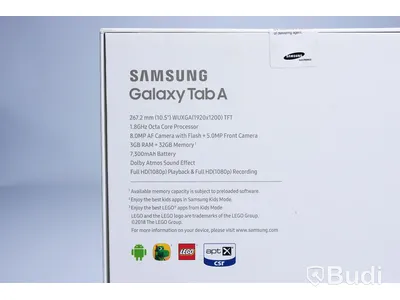 Galaxy Tab A - 32 GB, 10.5", Black, Samsung. Ny, Obruten förpackning.