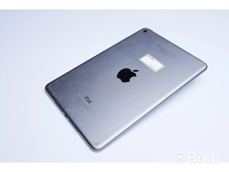 iPad mini 4 - 128 GB, Silver Grey, Apple. Slitage, sprucken framsida.