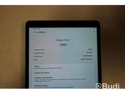 Galaxy Tab A - SM-T515, 10.1", svart, Samsung. Minimalt slitage.