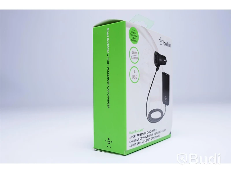 Laddare Bil, Road RockStar, Belkin. Ny, Obruten förpackning.
