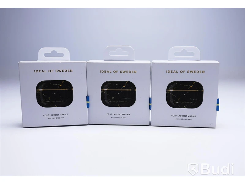 Airpod-fodral - 3 st, passar Airpod pro, svart/guld, Ideal of Sweden. Ny, Obruten förpackning.