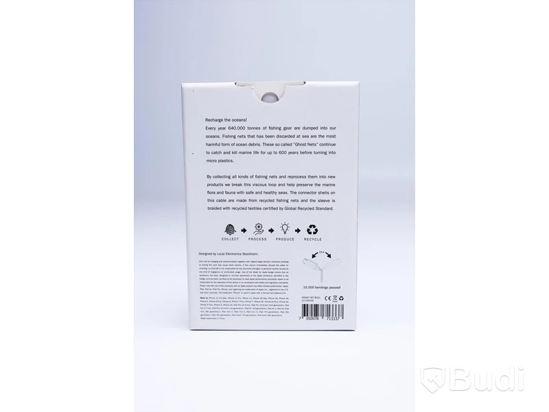 Kabel USB-Lightning - 3 st, röd, Le Cord. Ny, Obruten förpackning.