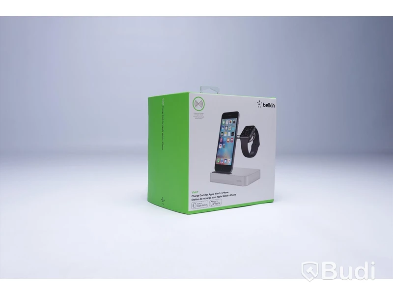 Charge Dock for Apple Watch + iPhone, Belkin. Ny, Obruten förpackning.