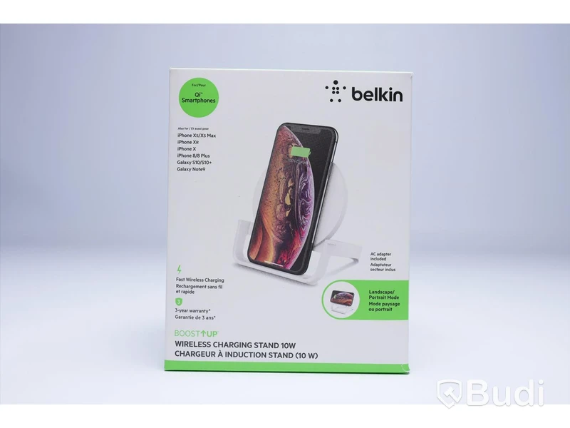 Trådlöst landningsställ, 10W, Belkin. Ny, Obruten förpackning.