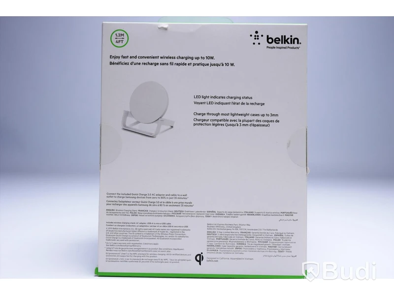 Trådlöst landningsställ, 10W, Belkin. Ny, Obruten förpackning.