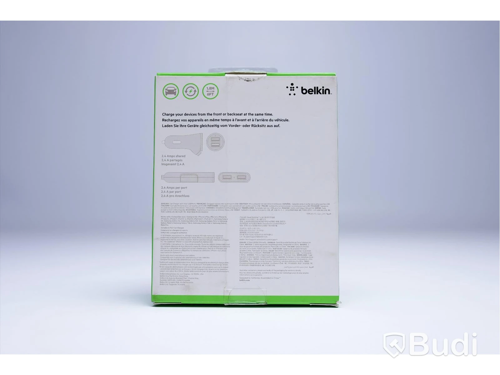 Laddare Bil, Road RockStar, Belkin. Ny, Obruten förpackning.